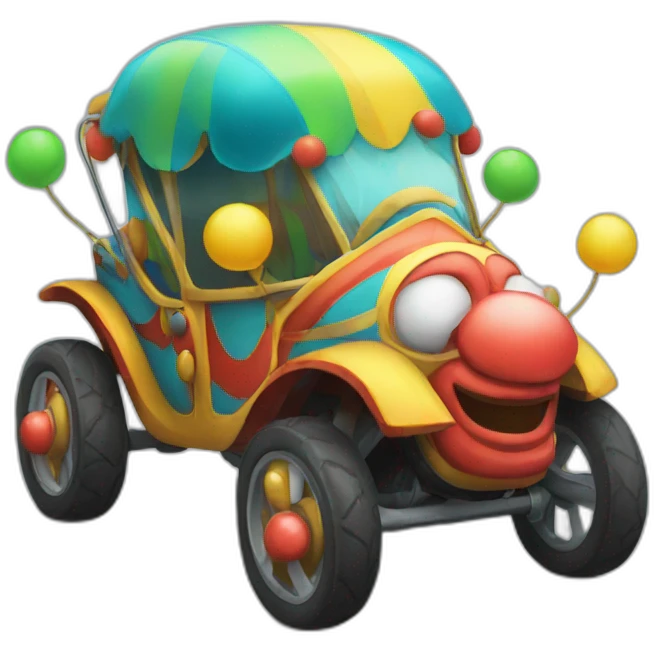 Clown buggy emoji