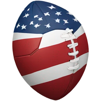 Football with a flag flying from it emoji