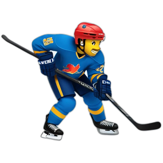 Phénix bleu hockey  emoji