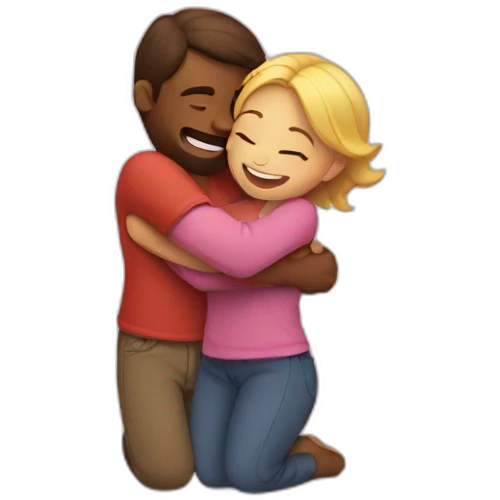 Hug love emoji