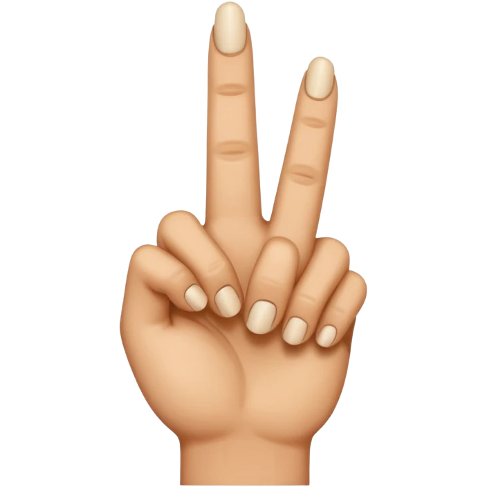 Make a hand and tilt the middle finger forward emoji