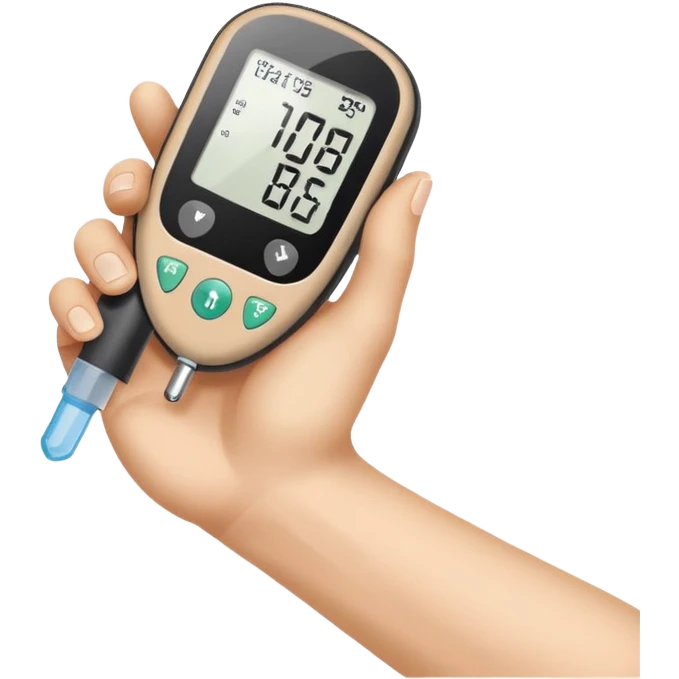 diabetes meter hand test emoji