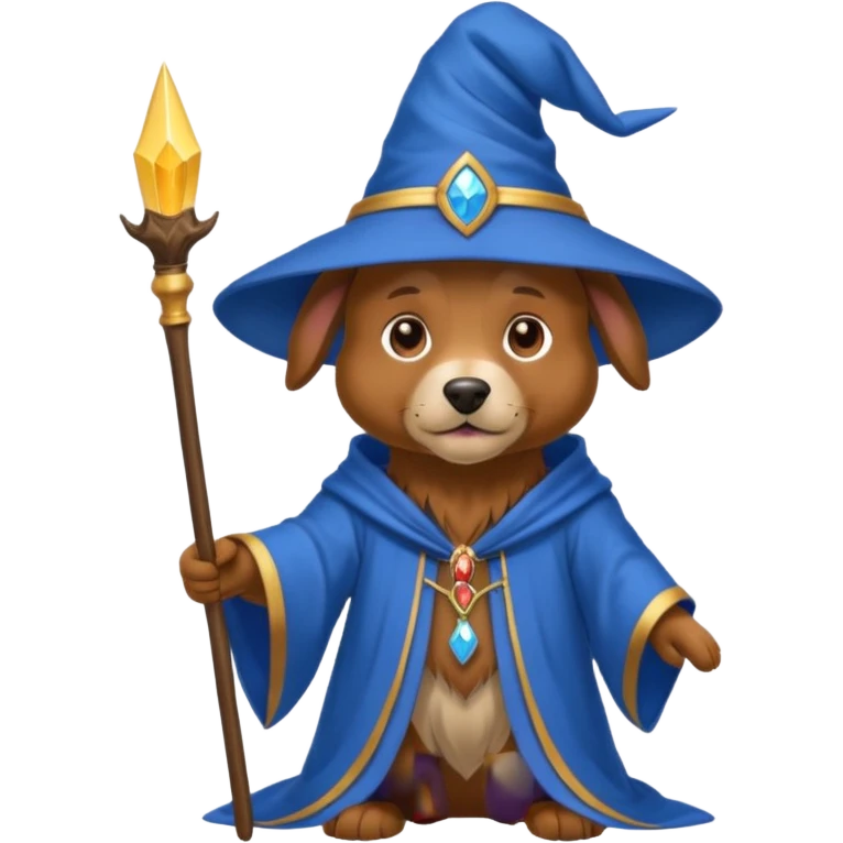 Dog wizard emoji