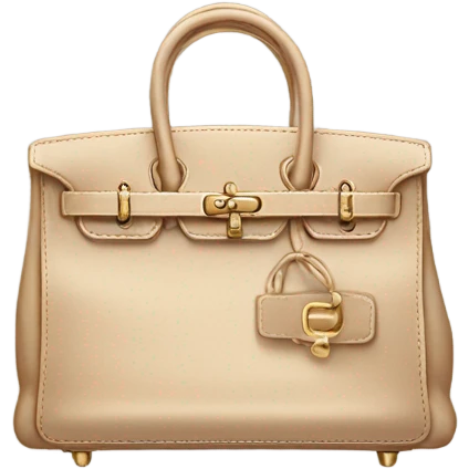 Beige birkin bag emoji
