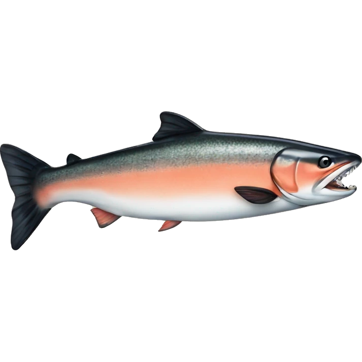 Salmon eating a salmon emoji