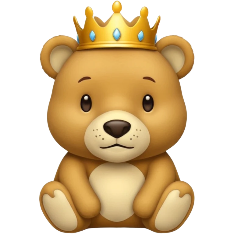 quiero que el emoji sea de un oso de peluche que tenga puesta una corona emoji