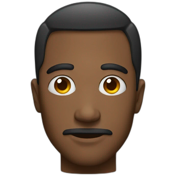 man with hashtag eyes emoji