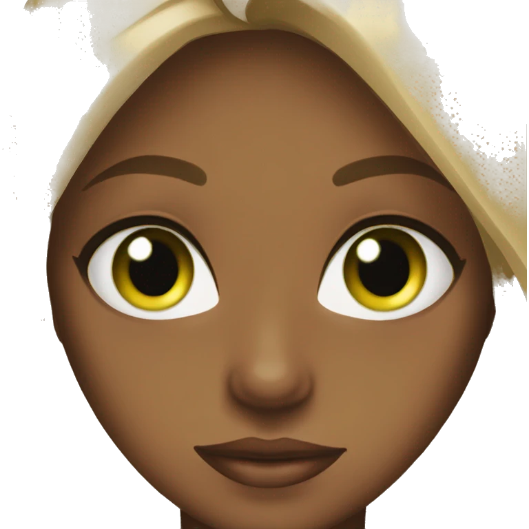 stunning girl light brown hair green eyes emoji