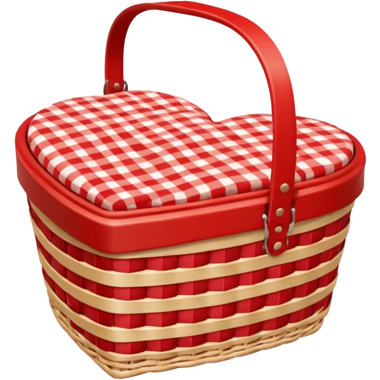 Heart shaped picnic basket emoji