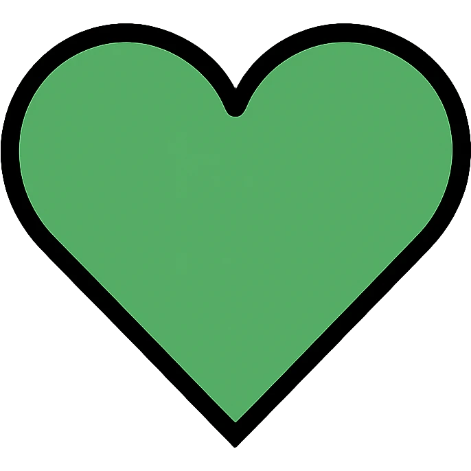 Green heart icon emoji