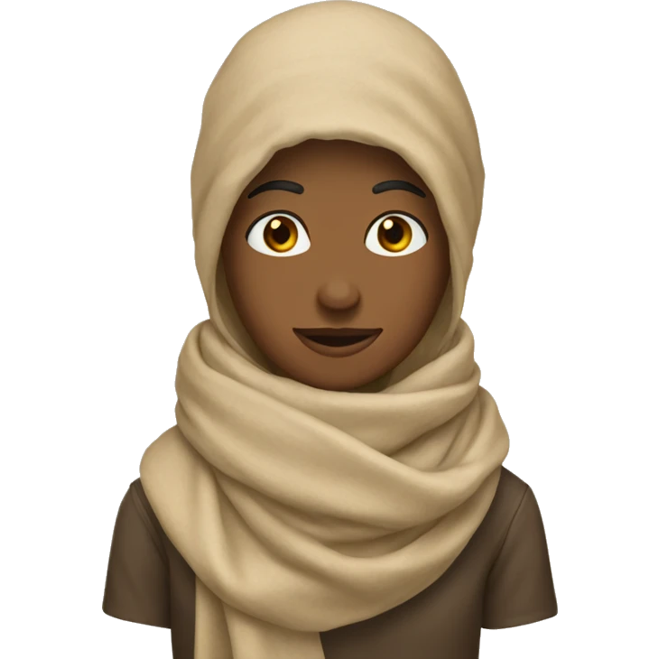 Beige scarf emoji