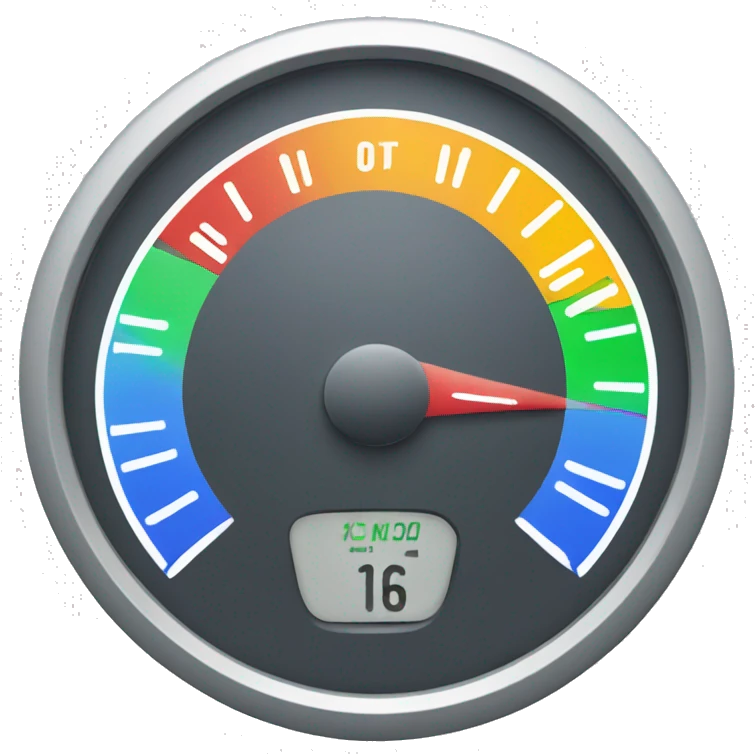 Speedometer emoji