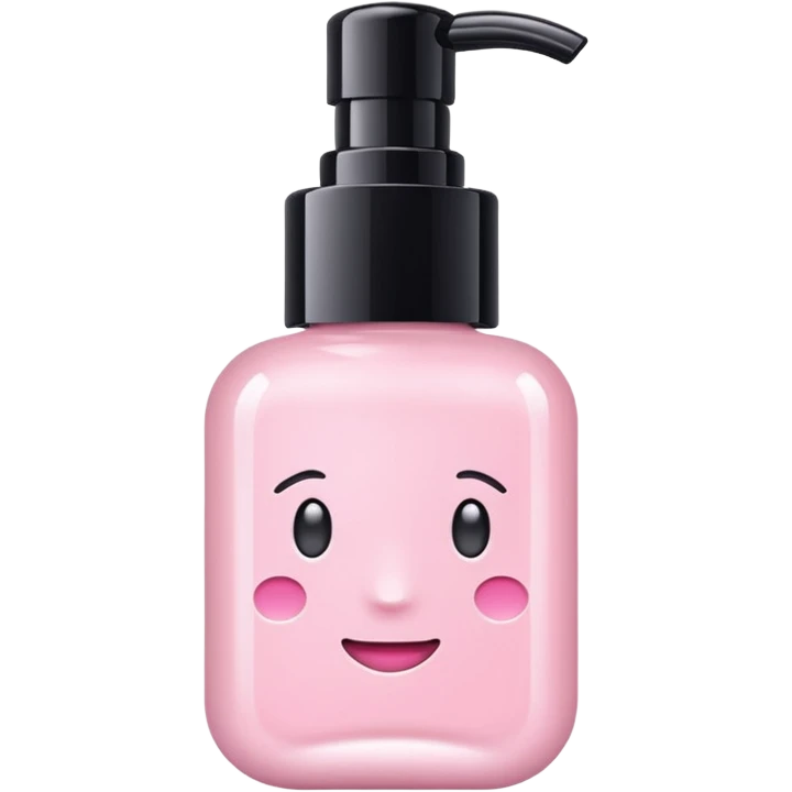 Aesthetic skincare light pink withot a face emoji