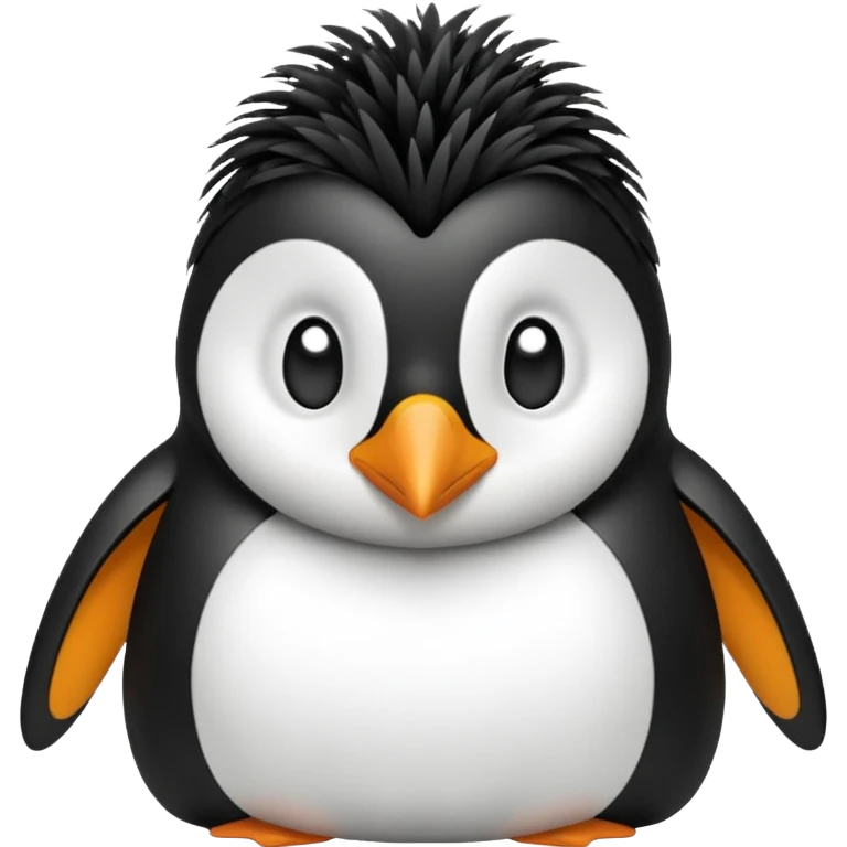 Penguin animal masterbating emoji