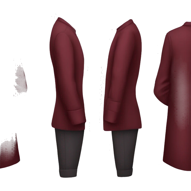 Wine red clothes  emoji