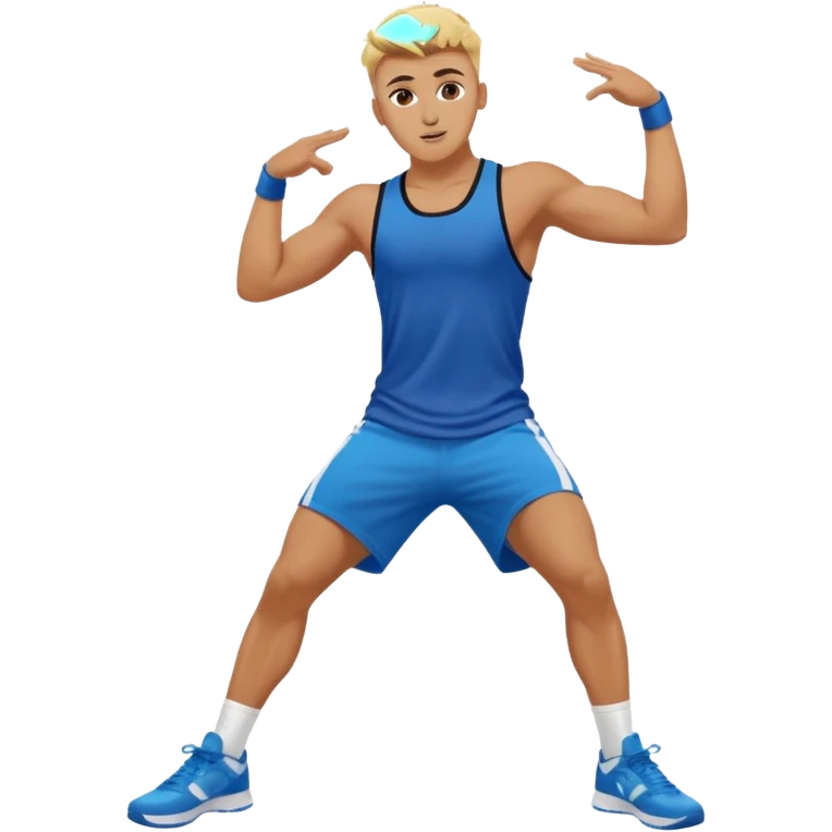 A person doing the griddy dance on top of Jake paul emoji