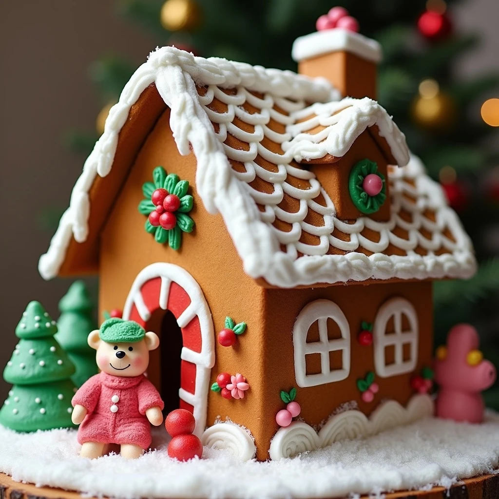 gingerbread house emoji