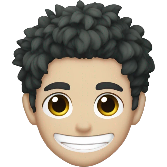 Black CLOVER 5 leaf emoji