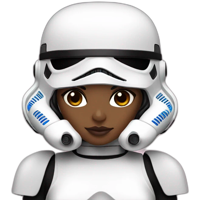 storm trooper girl emoji