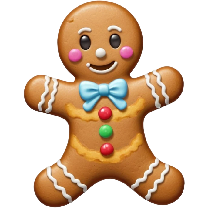 A gingerbread similar to the one on the cover of Melanie Martinez's song "Gingerbread Man". emoji