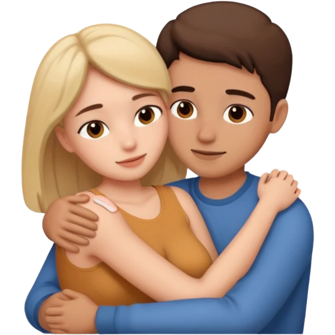 Naked man and woman laying together emoji