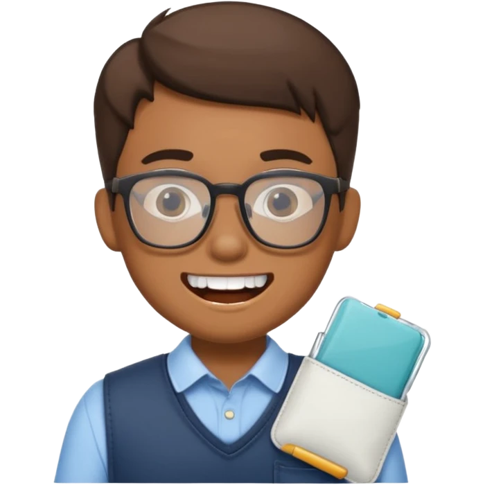 Classic nerd emoji. emoji