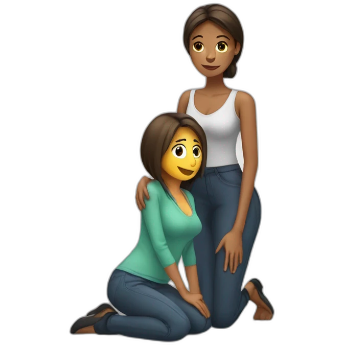woman-on-knees-facing-man emoji