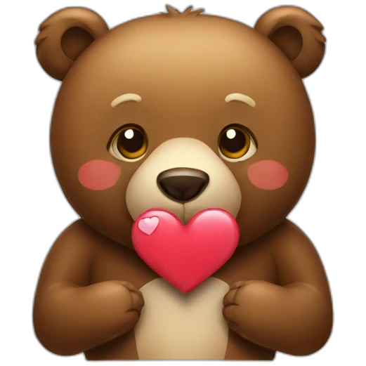 bear with heart emoji
