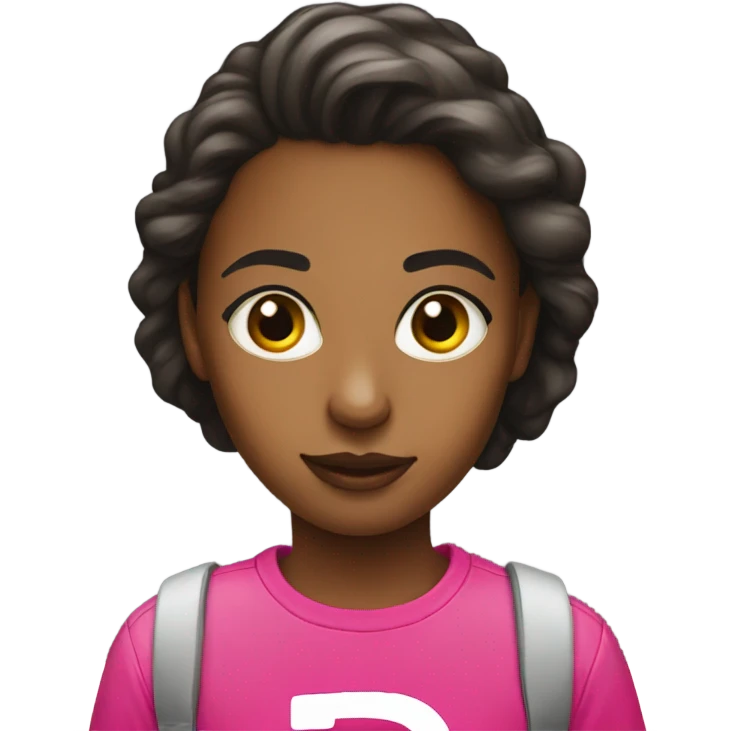 Girl in t-mobile shirt emoji