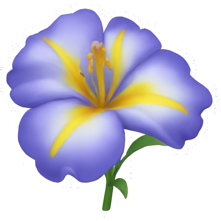 flor azul  emoji