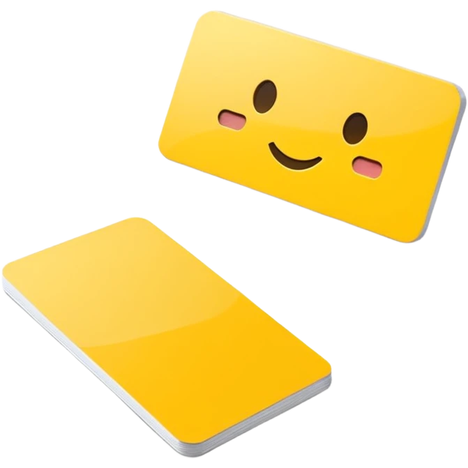yellow business card emoji