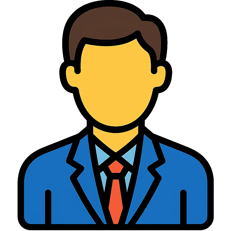 color outline icon of a man emoji