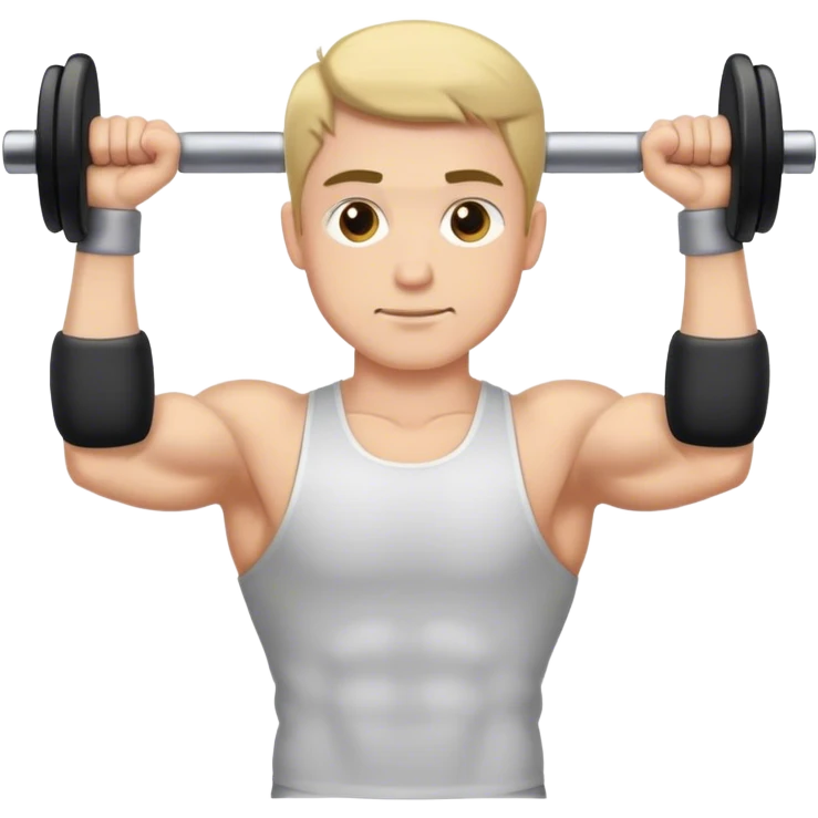 man weighted wrist curl emoji
