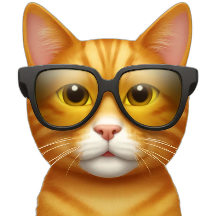 ginger cat wit sunglass emoji