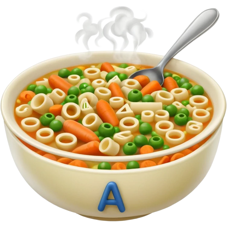 Alphabet soup emoji