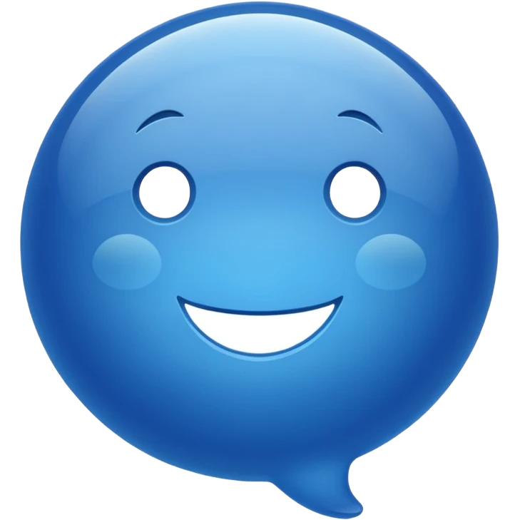 blue message bubble emoji