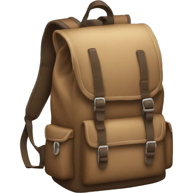 Backpack by bed emoji