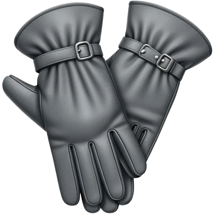 Gray gloves (luvas cinza) emoji