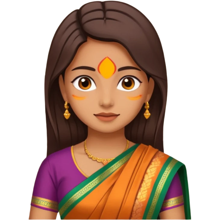 Girl with saree emoji