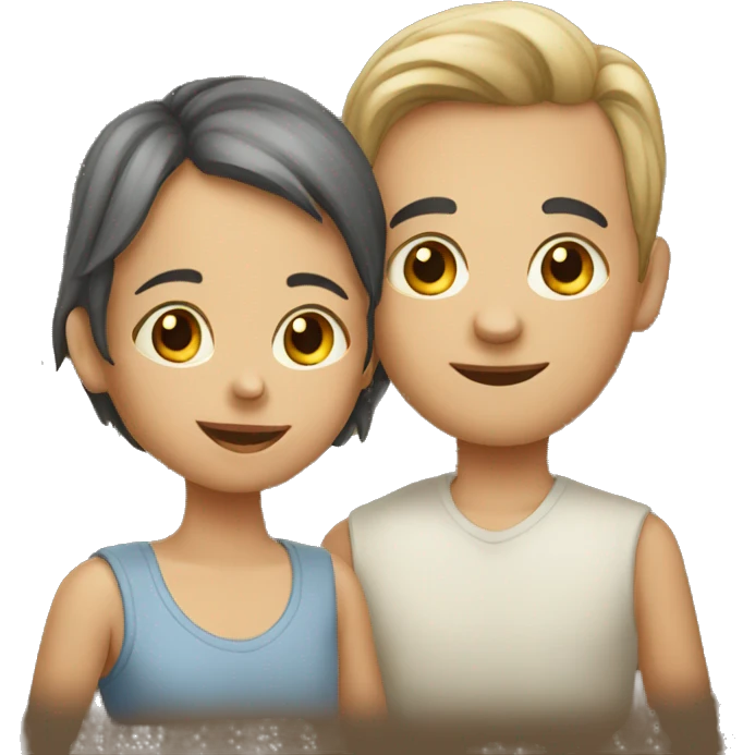 young child and old lovers emoji