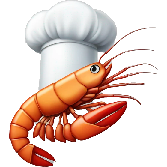 Shrimp on the barbecue emoji