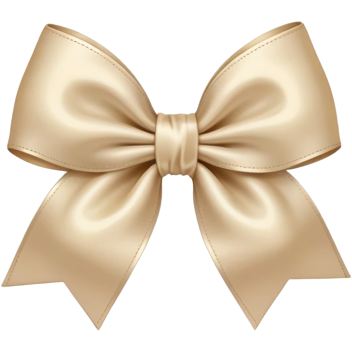 Pale Beige bow emoji