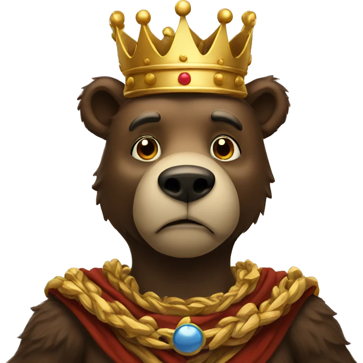 King Bear emoji