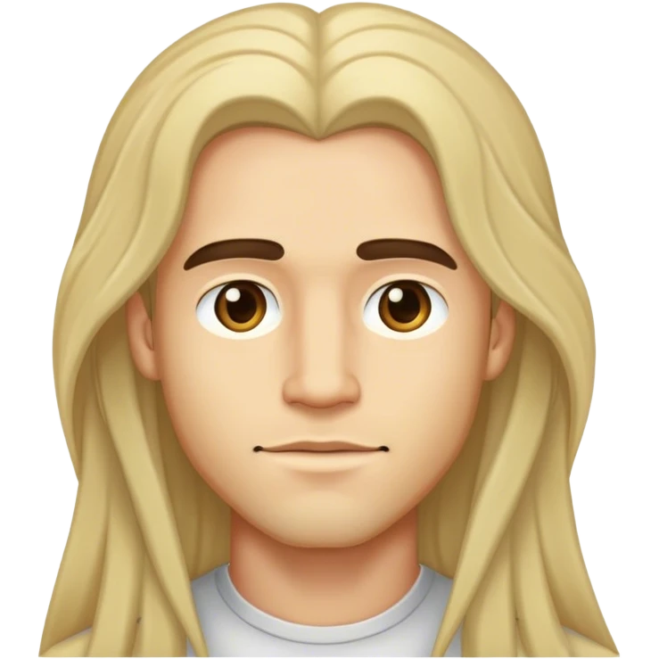 Long hairs avatar male emoji