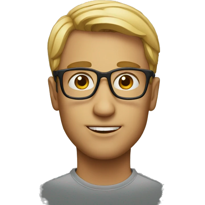 very smart face emoji