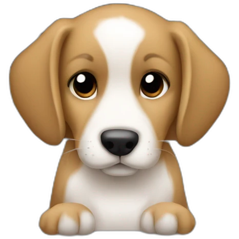 puppy codes in opened macbook emoji