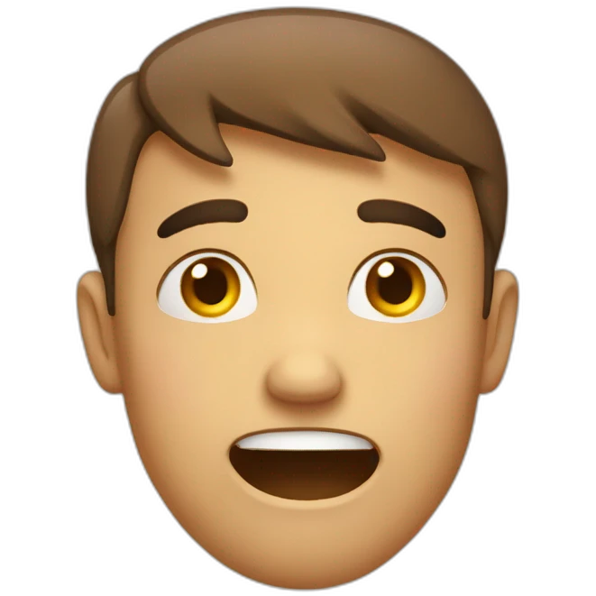 anxious but happy emoji