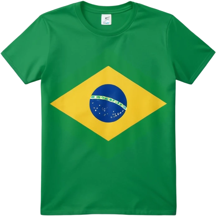 polera brasil verde bandera "BRASIL" emoji