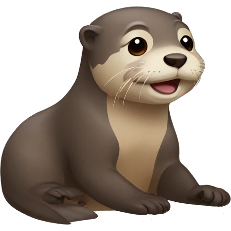 Tired otter emoji