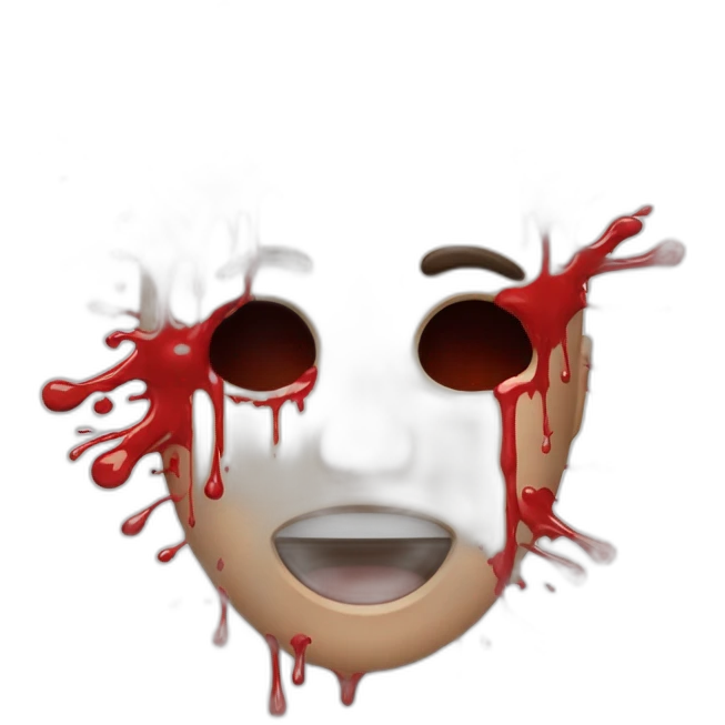 a+ blood splatter emoji